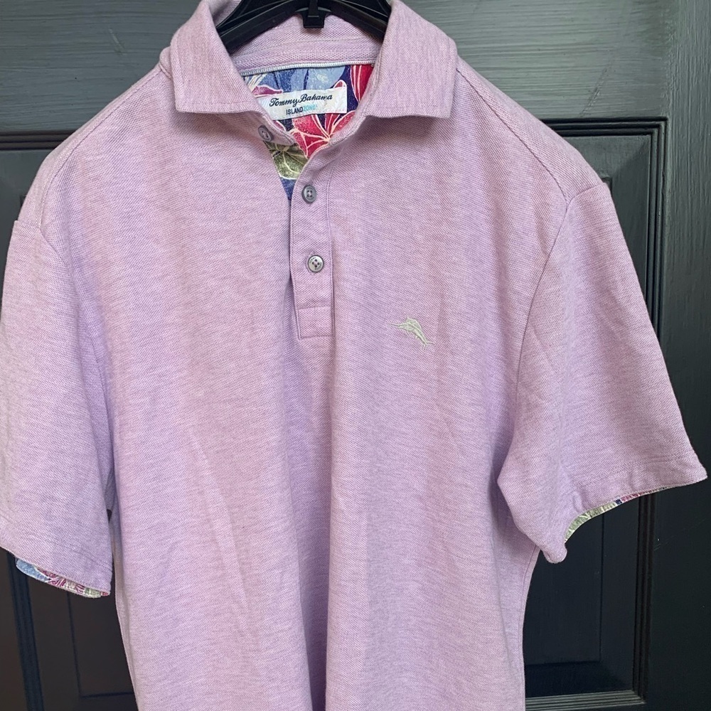 Tommy Bahama Light Purple Casual Button Down Shirt